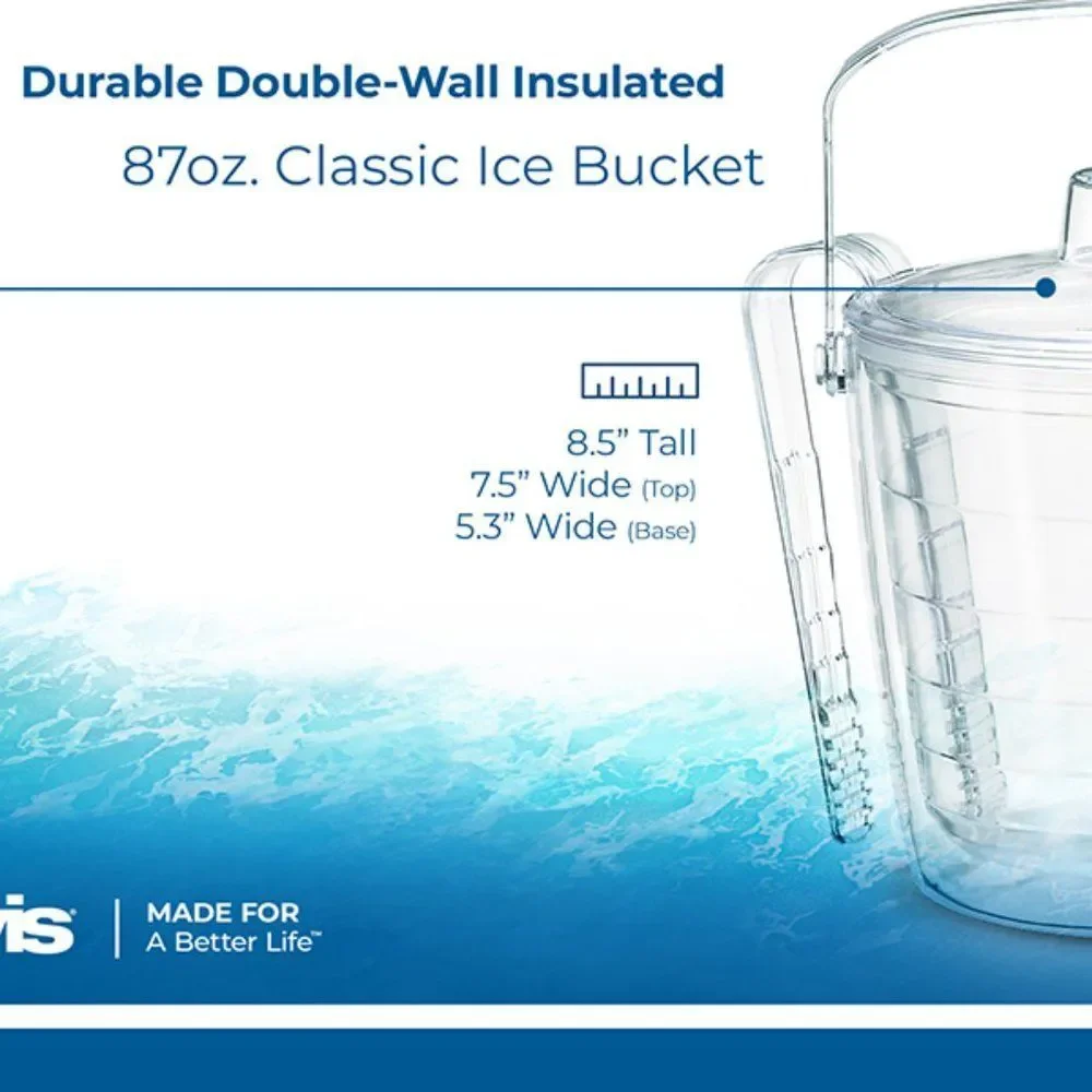 Tervis Discontinued Insulated Ice Bucket Tongs with Emblem Lid Hummingbird
